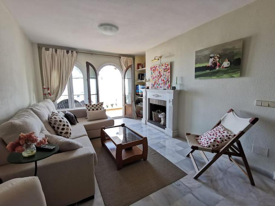 2Br+1Bthr Precioso Apartamento Con Vistas Al Mar Mijas Exterior foto