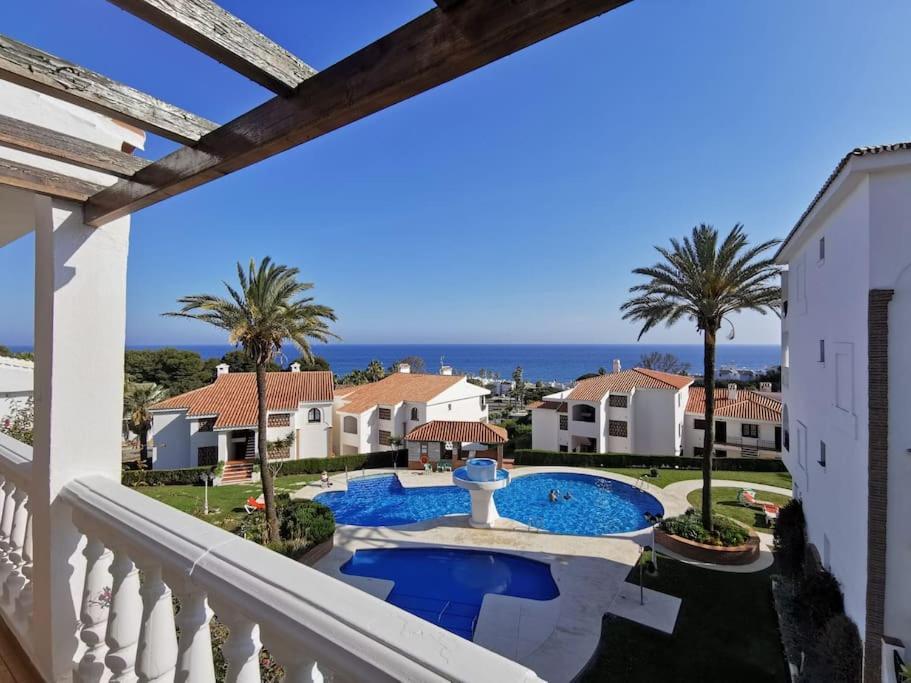 2Br+1Bthr Precioso Apartamento Con Vistas Al Mar Mijas Exterior foto